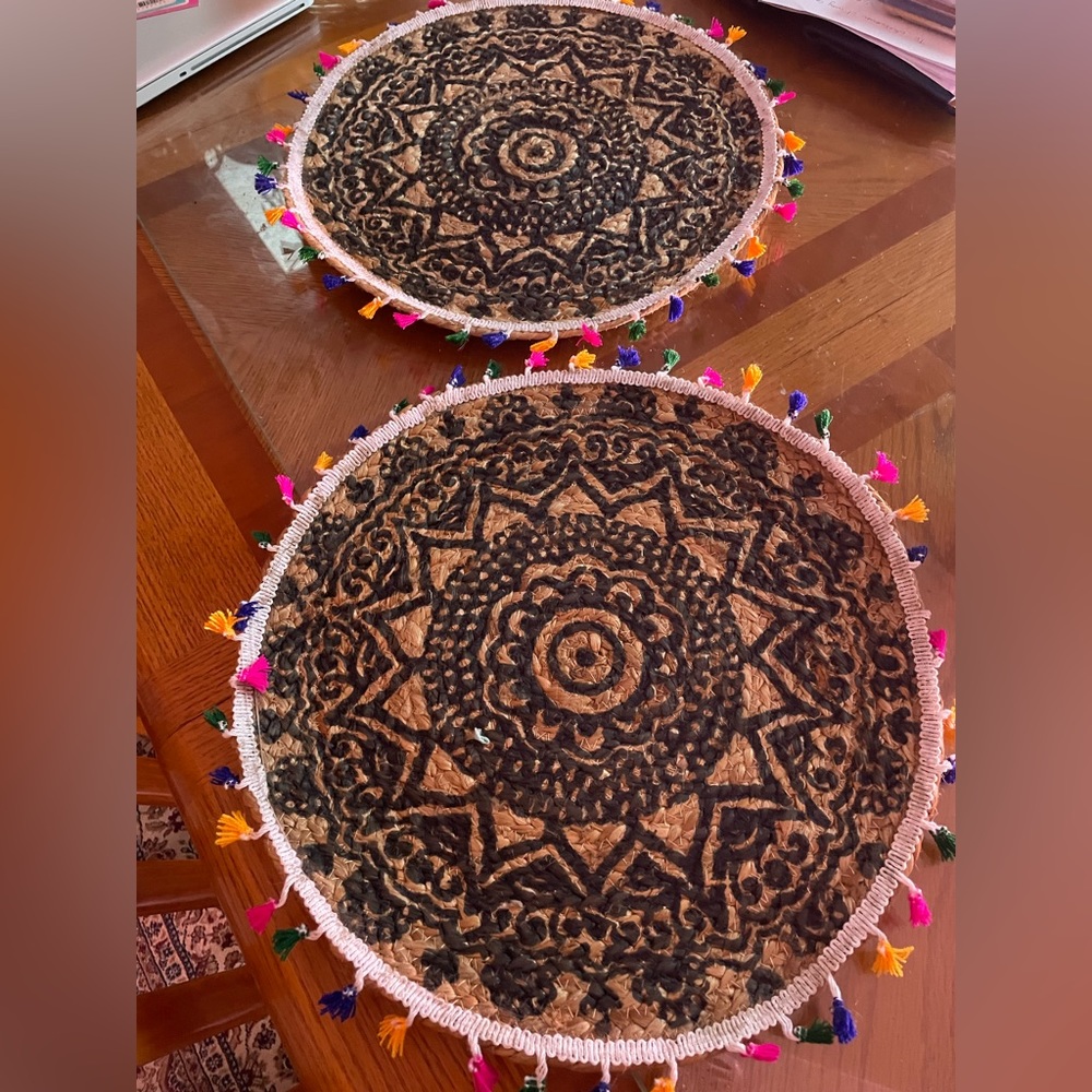 Jute Table Mat. Set of 2
